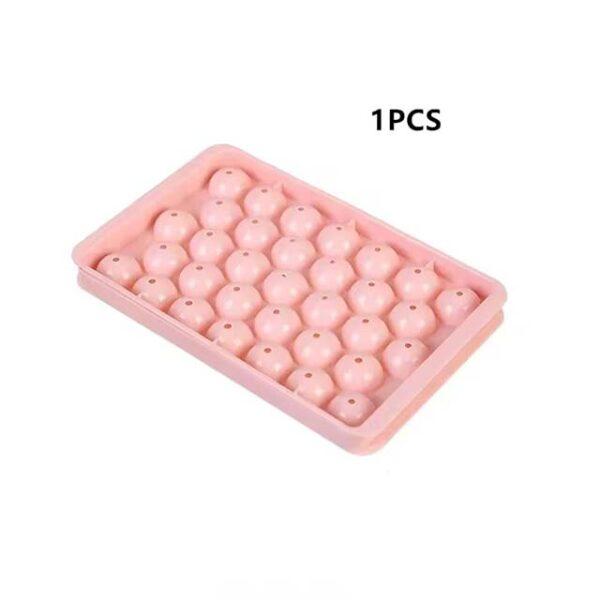 33-Cavity Ice Ball & Popsicle Mold – PP Ice Cube Tray for Frozen Whiskey, Lollipops & More