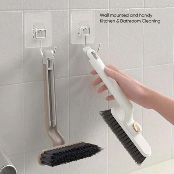 360° Rotating Crevice Cleaning Brush - Hard Bristle Brush for Bathroom, Bathtub, Kitchen, and Hard-to-Reach Corners