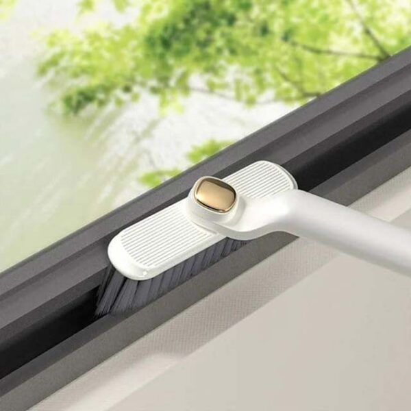360° Rotating Crevice Cleaning Brush - Hard Bristle Brush for Bathroom, Bathtub, Kitchen, and Hard-to-Reach Corners