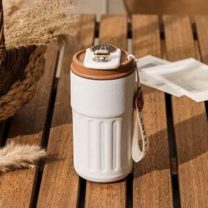 450ml Smart Thermos Bottle – 316 Stainless Steel Vacuum Cup with Temperature Display for Coffee & Travel