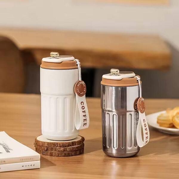 450ml Smart Thermos Bottle – 316 Stainless Steel Vacuum Cup with Temperature Display for Coffee & Travel