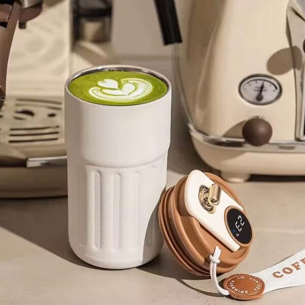 450ml Smart Thermos Bottle – 316 Stainless Steel Vacuum Cup with Temperature Display for Coffee & Travel