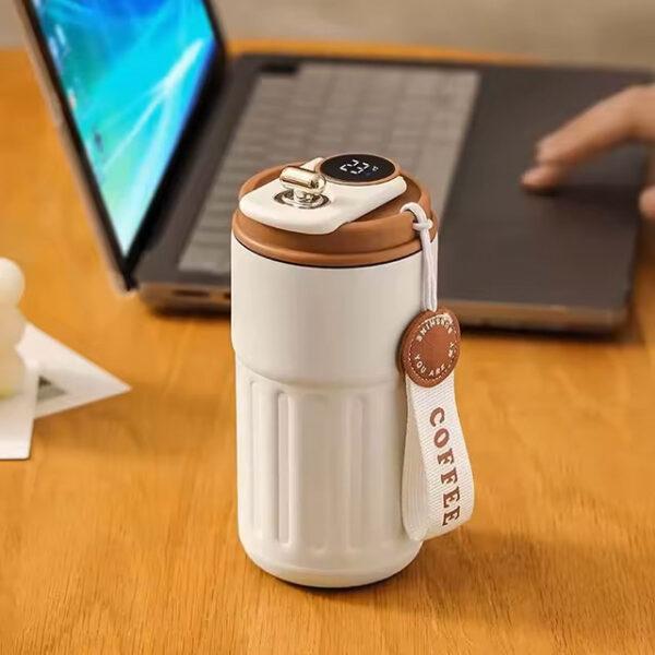 450ml Smart Thermos Bottle – 316 Stainless Steel Vacuum Cup with Temperature Display for Coffee & Travel