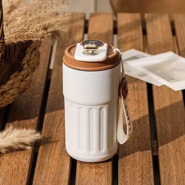 450ml Smart Thermos Bottle – 316 Stainless Steel Vacuum Cup with Temperature Display for Coffee & Travel