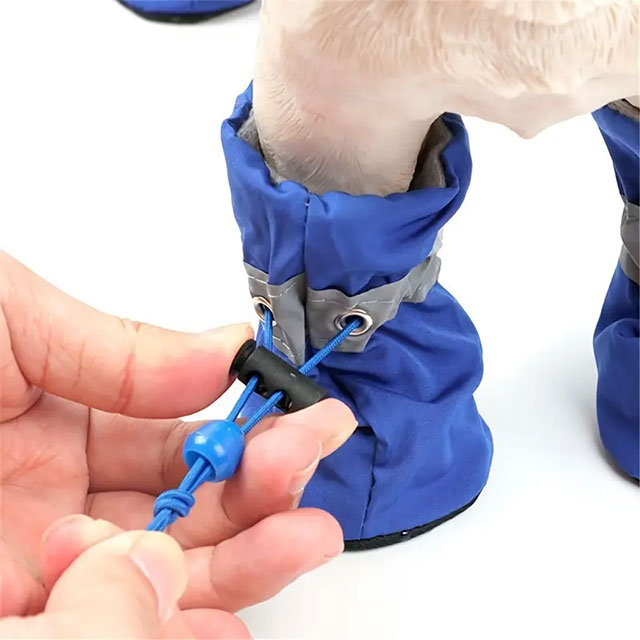 4PCS Water-Resistant Dog Shoes for Small Dogs – Protect Your Pet's Paws & Keep Them Dry | Non-Slip Puppy Boots, Ideal Christmas Gift