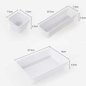 8pc Set Storage Drawer Organizer Box – Makeup Brush Holder & Jewellery Storage Container – UK Home Essentials