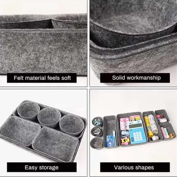 8pc Set Storage Drawer Organizer Box – Makeup Brush Holder & Jewellery Storage Container – UK Home Essentials