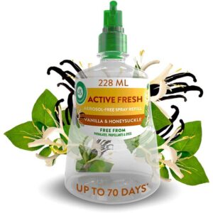 Air Wick Aerosol-Free Automatic Air Freshener Spray Refill | Sweet Vanilla & Shea Butter | Pack 1 x 228ml | 24x7 Active Fresh Odour Neutraliser | Lasts Up to 70 Days | Air freshener For Home