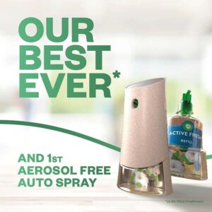 Air Wick Aerosol-Free Automatic Air Freshener Spray Refill | Sweet Vanilla & Shea Butter | Pack 1 x 228ml | 24x7 Active Fresh Odour Neutraliser | Lasts Up to 70 Days | Air freshener For Home