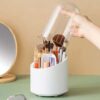 Rotating Makeup Brush Holder – Portable Dustproof Cosmetic Organizer for Lipstick, Eyeshadow & Beauty Essentials