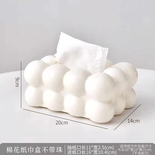 Cloud Design Tissue Box – Stylish Desktop Paper Holder & Towel Dispenser for Living Room, Kitchen, Car & Office Décor