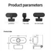 1080P Full HD Computer Network Camera- Microphone USB Plug PC Mac Laptop Desktop Live Video Call Work Mini Camera