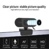 1080P Full HD Computer Network Camera- Microphone USB Plug PC Mac Laptop Desktop Live Video Call Work Mini Camera
