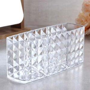 Acrylic Makeup Organizer Storage Box with Drawer – Cosmetic Holder for Lipstick, Brushes & Cotton Swabs