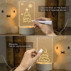 Creative LED Writing Board Notepad – 3D Visual Desk Lamp, Handmade Acrylic Decorative Ornament, Unique Gift for Girlfriend - Image 6