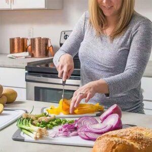Heavy-Duty Cutting Board Set – Rectangular Kitchen Chopping Boards for Meat & Vegetables