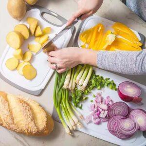 Heavy-Duty Cutting Board Set – Rectangular Kitchen Chopping Boards for Meat & Vegetables