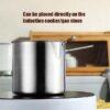 304 Stainless Steel Deep Fryer – Japanese-Style Frying Pot with Basket for Home Kitchen Cooking