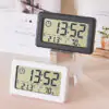 Digital Hygrometer Clock – Battery-Powered 12/24H Timepiece with Temperature & Humidity Display for Home & Office