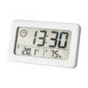 Digital Hygrometer Clock – Battery-Powered 12/24H Timepiece with Temperature & Humidity Display for Home & Office