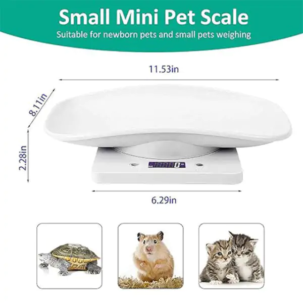 Digital Pet Scale with Measuring Tape