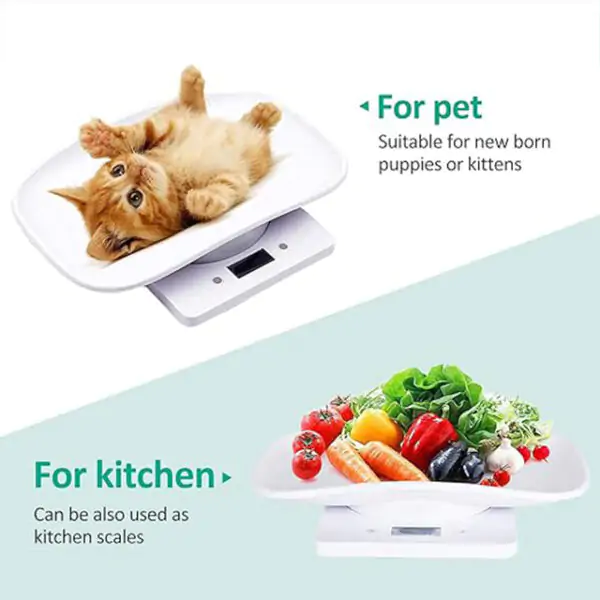 Digital Pet Scale with Measuring Tape