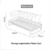 Stackable Dish Drain Shelf – Drawer Organizer Rack for Bowls, Plates, Cutlery & Countertop Storage