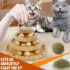 DoogCat 3-Level Cat Ball Track Tower – Interactive Kitty Toy with 9 Removable Balls, Roller Circle Track, DIY Fun for Kittens, Mental & Physical Exercise – Large Size