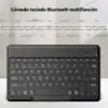 EasyAcc Wireless Bluetooth Keyboard – Spanish Layout, Compatible with Windows, Android & iOS Tablets, Compact & Portable Keyboard (Black) - Image 2
