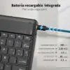 EasyAcc Wireless Bluetooth Keyboard – Spanish Layout, Compatible with Windows, Android & iOS Tablets, Compact & Portable Keyboard (Black) - Image 4