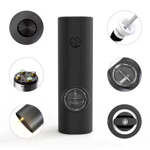 Rechargeable Electric Salt & Pepper Grinder Set – Automatic Gravity Spice Mill with Adjustable Coarseness