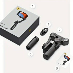 Foldable 3-Axis Handheld Gimbal Stabilizer – Smartphone Video & Vlog PTZ Stabilizer – Perfect Valentine's Day Gift for Boyfriend & Girlfriend