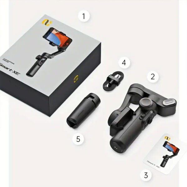 Foldable 3-Axis Handheld Gimbal Stabilizer – Smartphone Video & Vlog PTZ Stabilizer – Perfect Valentine's Day Gift for Boyfriend & Girlfriend