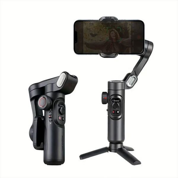 Foldable 3-Axis Handheld Gimbal Stabilizer – Smartphone Video & Vlog PTZ Stabilizer – Perfect Valentine's Day Gift for Boyfriend & Girlfriend