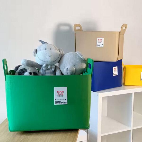 Foldable Linen Storage Basket – Home Organizer for Clothes, Toys, Socks & Underwear