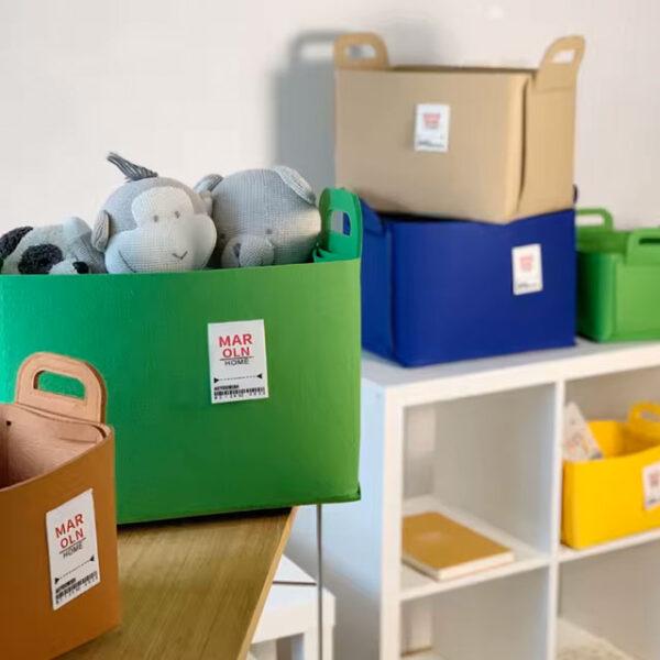Foldable Linen Storage Basket – Home Organizer for Clothes, Toys, Socks & Underwear