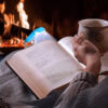 Folding Book Reading Light – Clip-on, Retractable & Rotating USB Rechargeable LED Lamp for Reading & Study
