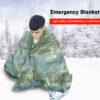 Gold & Silver Emergency Thermal Blanket – Waterproof, Windproof Survival Blanket for First Aid, Military Rescue, Camping & Hiking