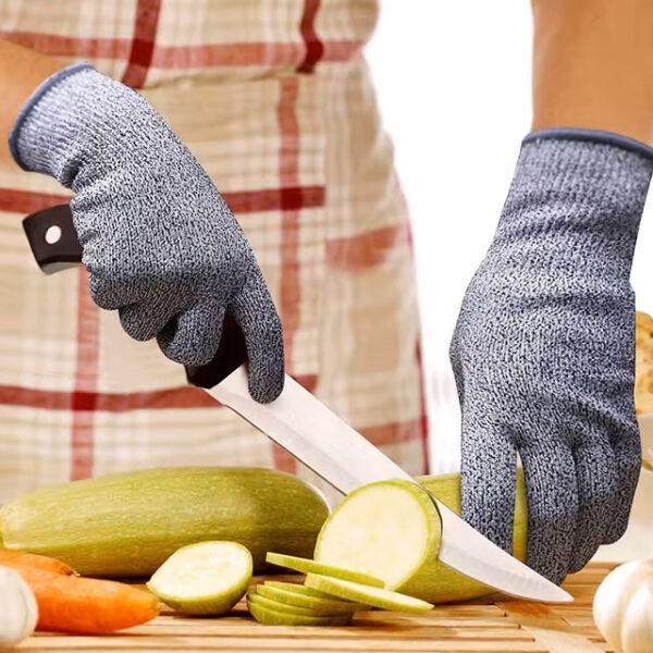 Grade 5 Cut-Resistant Gloves – HPPE Safety Gloves for Kitchen, Glass Cutting & Gardening Protection