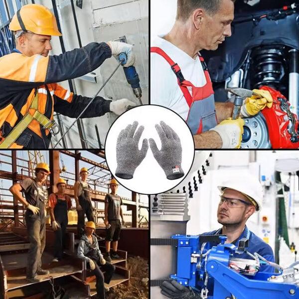 Grade 5 Cut-Resistant Gloves – HPPE Safety Gloves for Kitchen, Glass Cutting & Gardening Protection