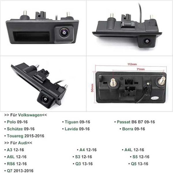 HD 720P Rear View Car