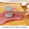 Aluminum Alloy Meat Tenderizer Hammer – Dual-Sided Tool for Tenderizing Steak, Pork & More