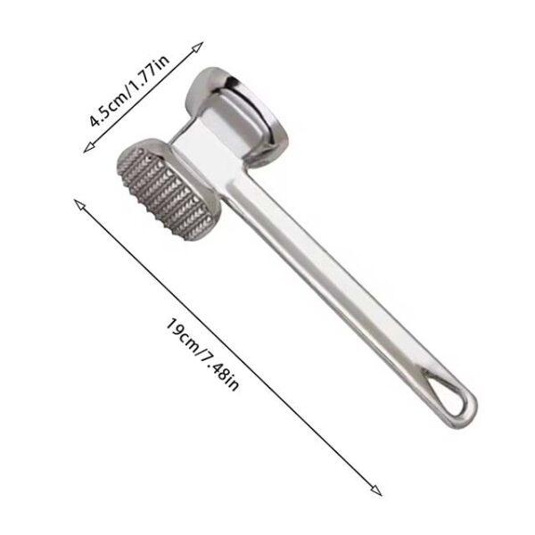 Aluminum Alloy Meat Tenderizer Hammer – Dual-Sided Tool for Tenderizing Steak, Pork & More