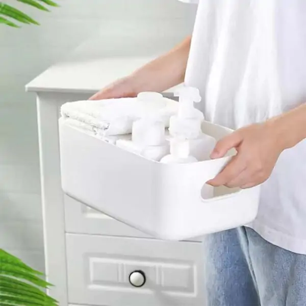 Portable Plastic Storage Box – Multi-Purpose Organizer for Kitchen, Desk, Sundries, Cosmetics & Snacks - Image 3