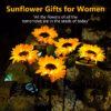 LED Solar Sunflower Lights – IP65 Waterproof Outdoor Pathway Lamp for Garden, Yard, Wedding & Holiday Decor