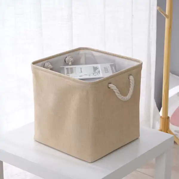 Large Capacity Foldable Linen Storage Basket – Laundry Hamper & Cloth Organizer - Image 3