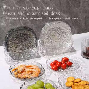Light Luxury Plastic Bone Spitting Plate – Small Dish for Fruit, Snacks & Dried Fruits