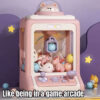 Mini Vending Machine Toys for Kids – DIY Gashapon Claw Machine with Plush Dolls & Candy Prizes – Fun Birthday & Christmas Gifts for Children
