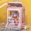 Mini Vending Machine Toys for Kids – DIY Gashapon Claw Machine with Plush Dolls & Candy Prizes – Fun Birthday & Christmas Gifts for Children