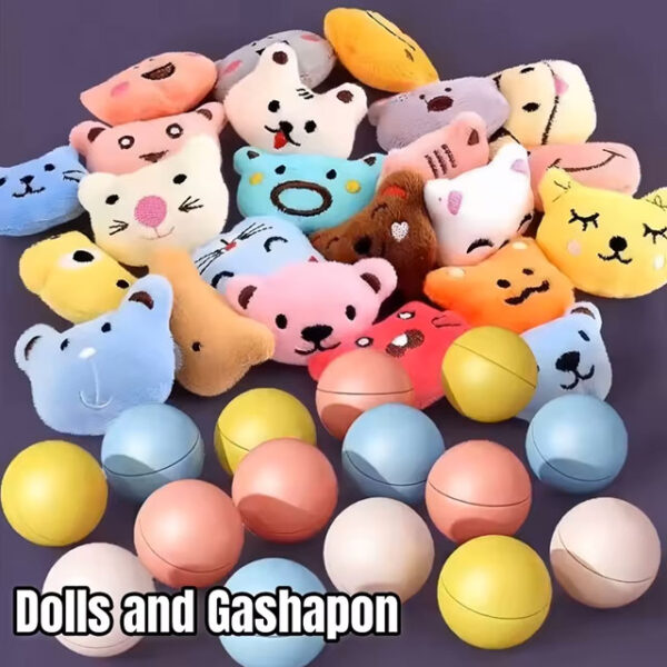 Mini Vending Machine Toys for Kids – DIY Gashapon Claw Machine with Plush Dolls & Candy Prizes – Fun Birthday & Christmas Gifts for Children